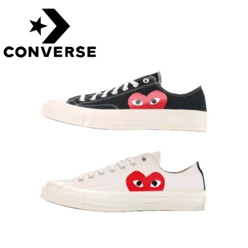 CDG x Converse Chuck Taylor All Star 70  black white รองเท้าผ้าใบ รองเท้าผู้ชาย รองเท้าสตรี (ของแท้1