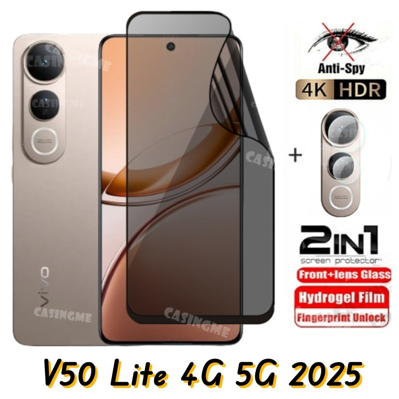 สําหรับvivo V50 Lite 4G 5G Softความเป็นส่วนตัวHydrogelฟิล์มAnti-Spyคลุมทั้งหมดป้องกันหน้าจอAnti Peek
