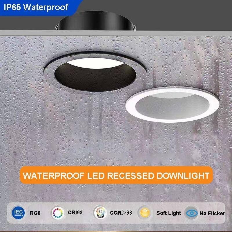 โคมไฟดาวน์ไลท์ LED IP65 7W 12W กันน้ํา กันความชื้น สําหรับติดเพดาน ห้องครัว ห้องน้ํา