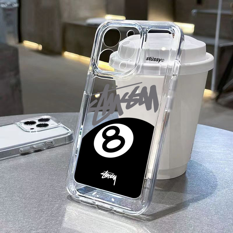 อินเทรนด์บิลเลียดแปดสําหรับ Samsung S23 FE S24 S23 Ultra S22 S21 Plus S21 S20 FE หมายเหตุ 20 Ultra แฟชั่น Cool ยี่ห้อป้าย TPU นุ่มโปร่งใสฝาครอบ