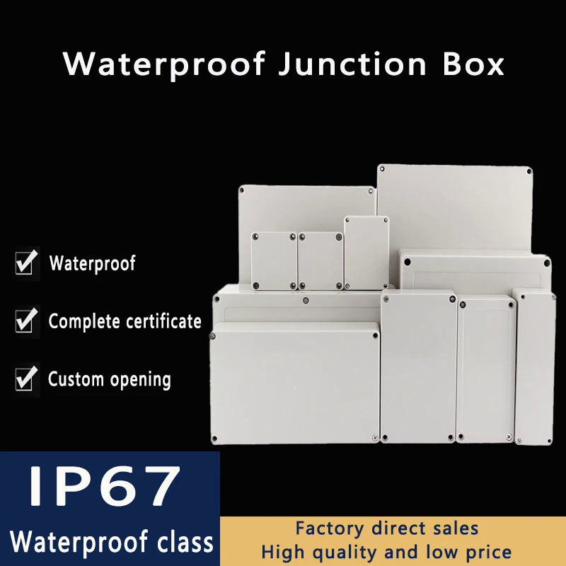 F-type ABS new material Ip67 waterproof junction box Plastic housing Ip67 Outdoor electronic safe mo