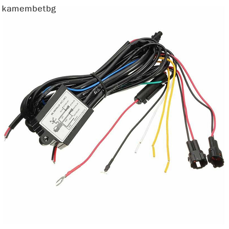 Kamembetbg รถ DRL ไฟวิ่งกลางวัน Dimmer Dimming รีเลย์ควบคุมสายรัด 12V TH