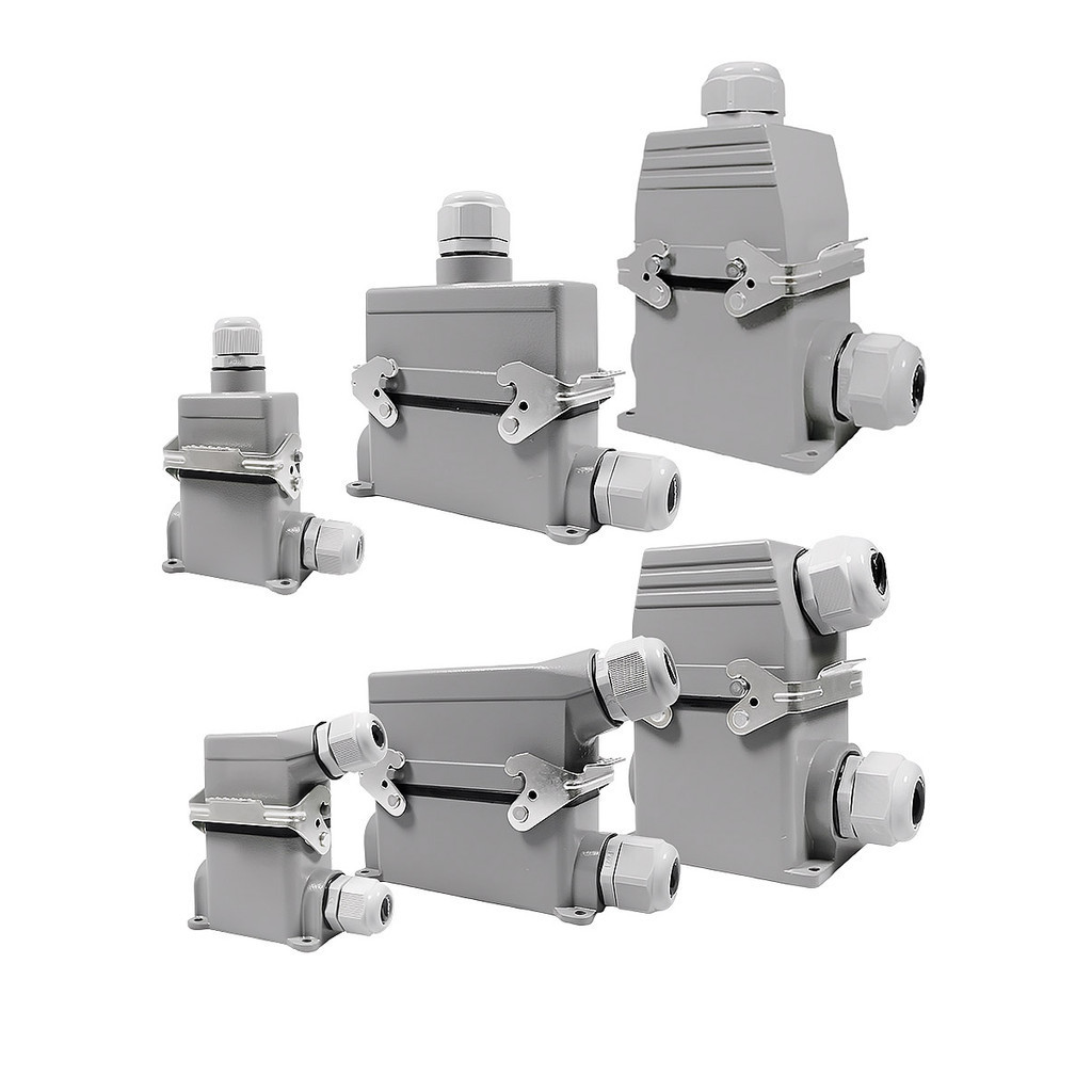 เอวิเอชั่นปลั๊ก ฐานสูง HDC-HE 10 Pins 16 Holes 24 Bits ทรงสี่เหลี่ยม สําหรับเชื่อมต่อ