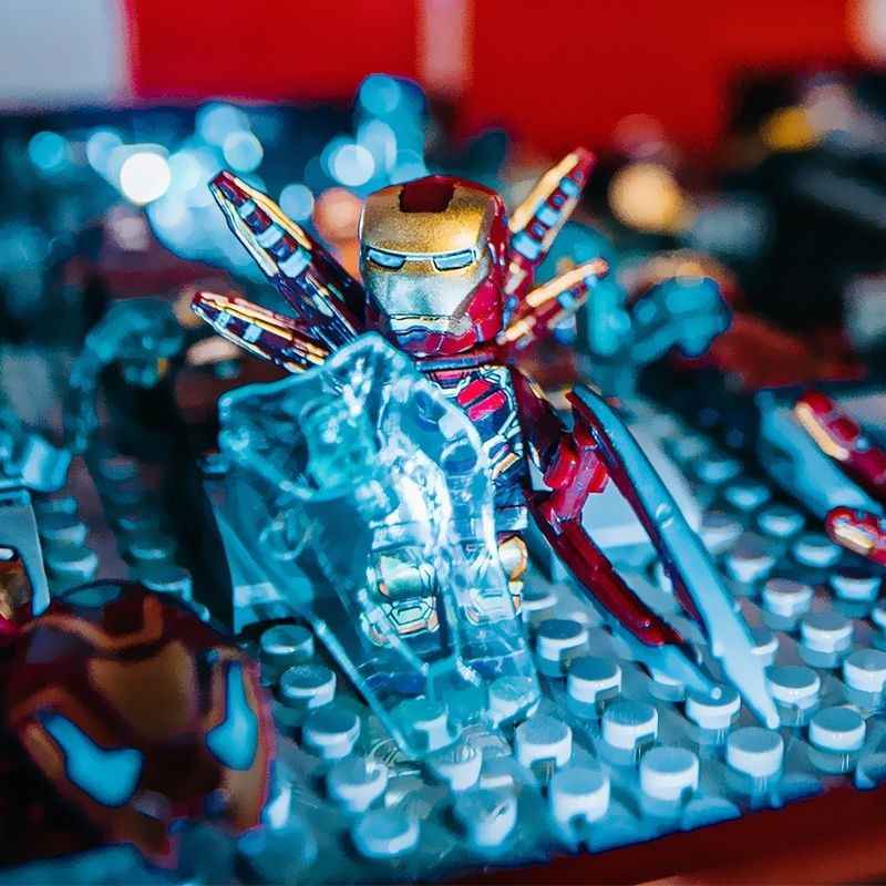 Iron Man MK85 Battle Suit Tony Avengers 4 Endgame Minifigure ของเล ่ น Building Block ใช ้ งานร ่ วมกับ Lego Z0VM