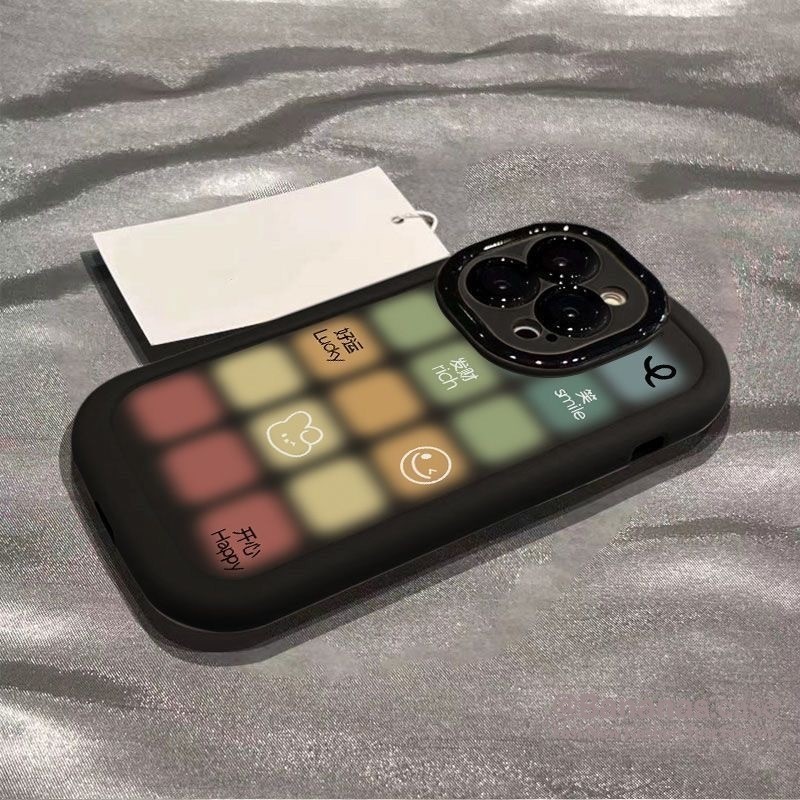 Iphone 15 14 13 12 11 Pro Max X Xr Xs Max 7 8 Plus เคสโทรศัพท ์ น ่ ารัก Lucky Happy Soft ฝาครอบโทรศัพท ์