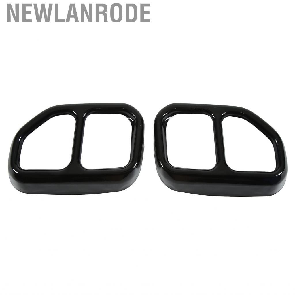 Newlanrode Car Exhaust Pipe Cover Trim 304 Stainless Steel For BWM X3 G01 X4 G02 2022 Emission Accessories