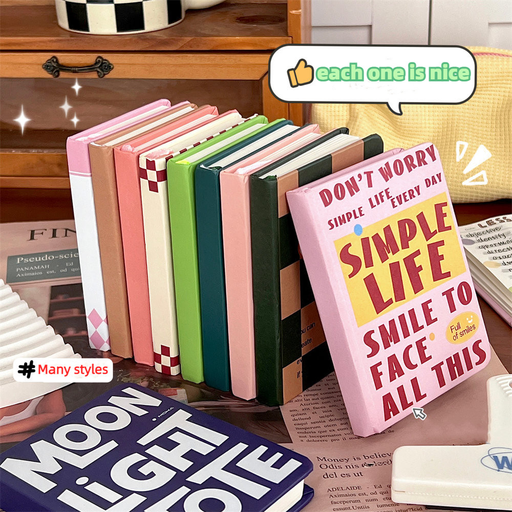 Yoyo A7 ใหม ่ อเมริกันRetroโน ้ ตบุ ๊ คกระเป ๋ าหนังสือมินิแบบพกพาสําหรับนักเรียนLady Girl Boy Business Travel Good Festivalของขวัญ