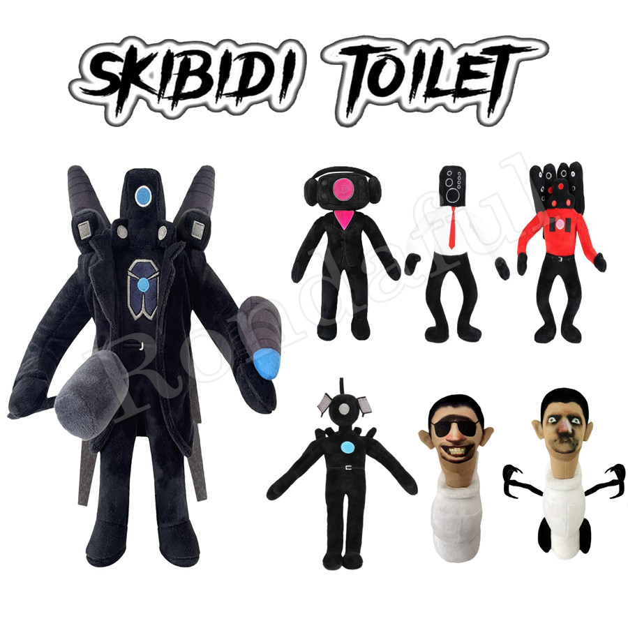 ตุ๊กตายัดนุ่น รูปการ์ตูน Skibidi Toilet Monitor Man Titan ของเล่นสําหรับเด็ก
