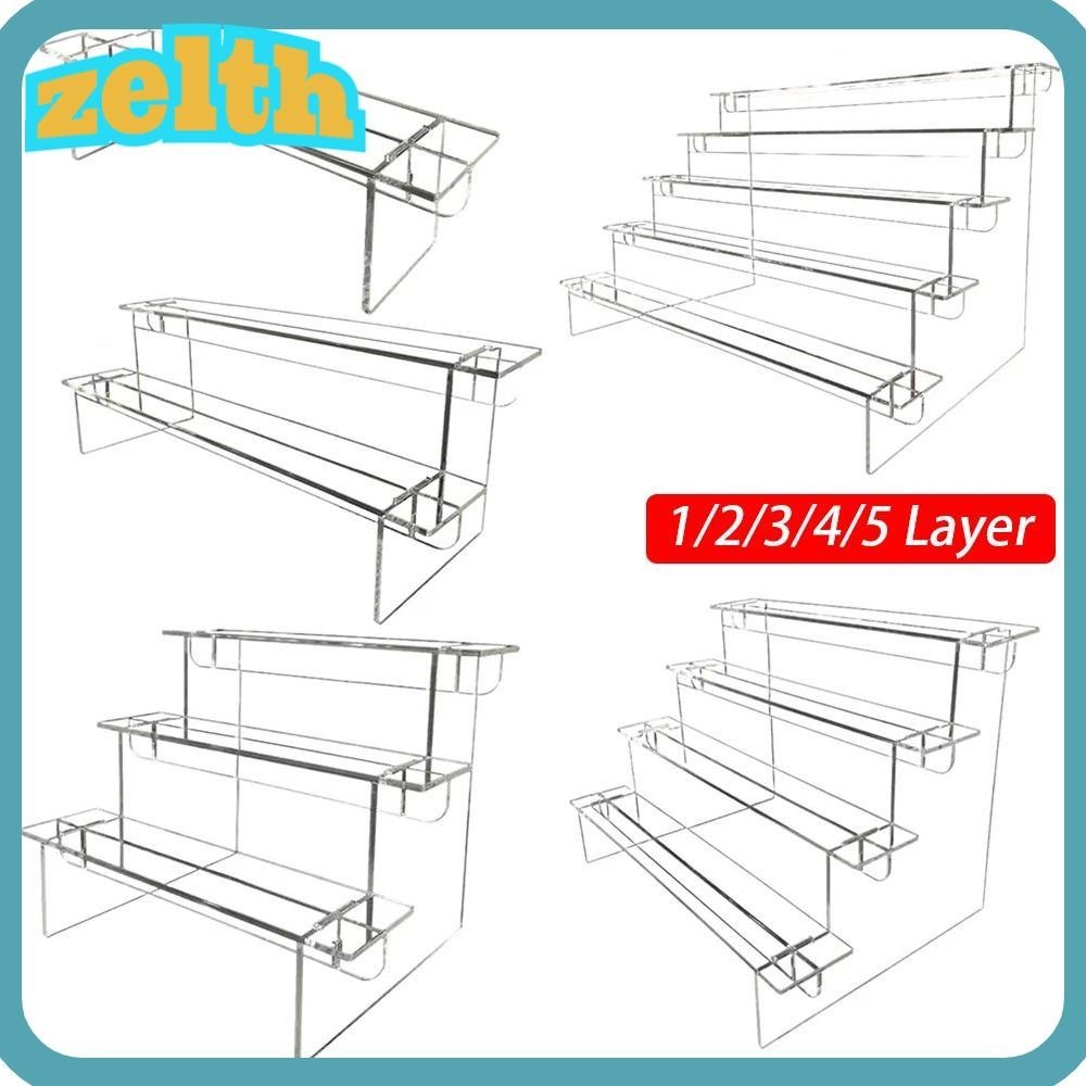 Zelth 1 ชุดขาตั ้ งจอแสดงผล , Home Organizer คอมพิวเตอร ์ Monitor Storage Rack,อะคริลิคใสบันไดปรับผู ้ ถือรุ ่ น
