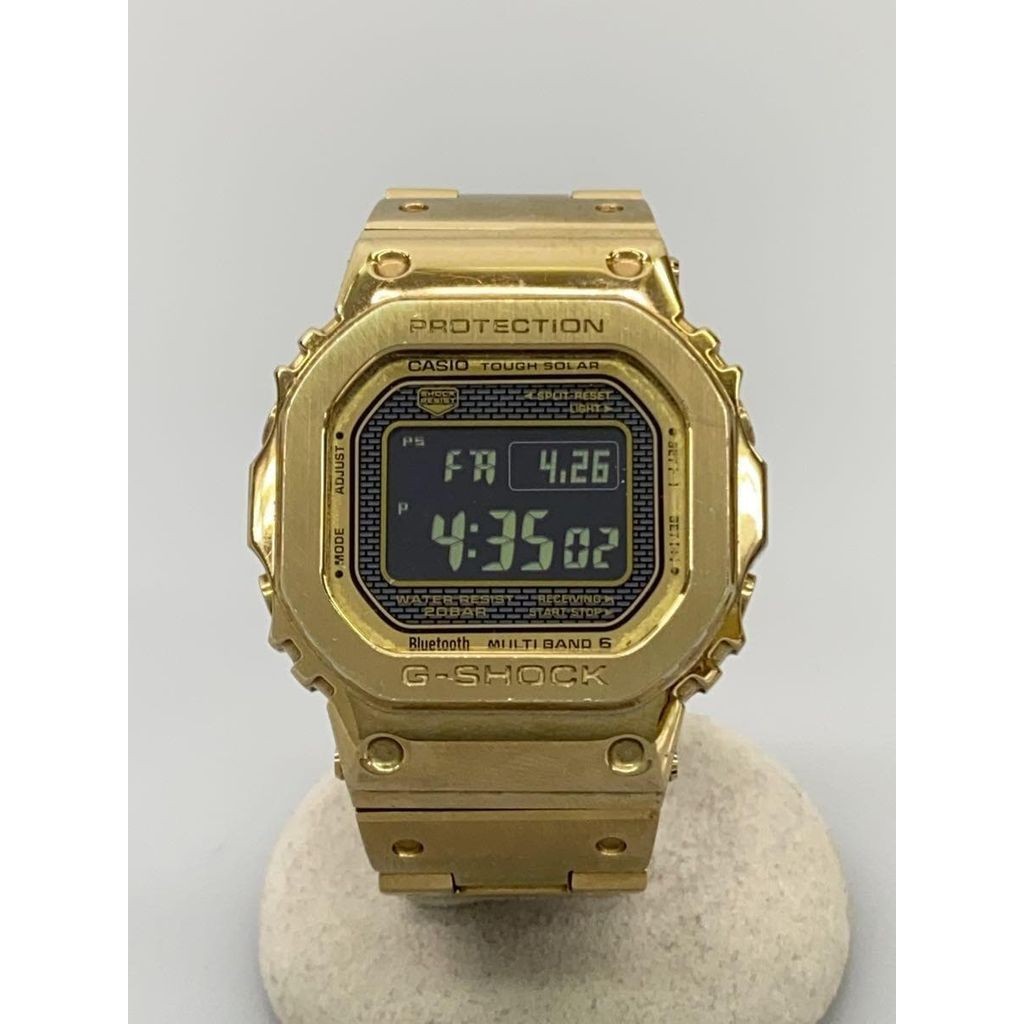 CASIO Wrist Watch G-Shock gmw-b5000 Gold Men's Solar Stainless Digital Direct from Japan Secondhand