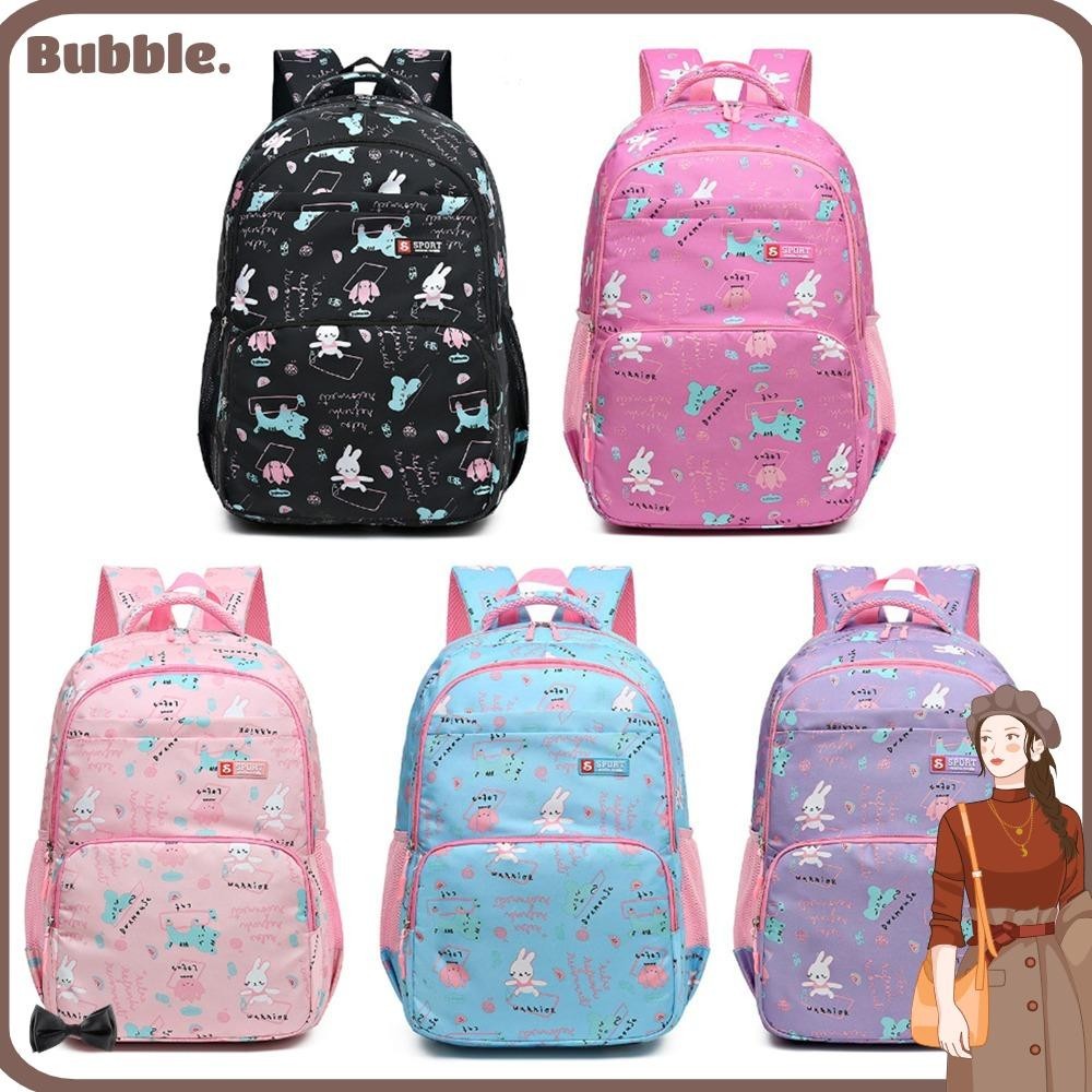 Bubble กระเป๋านักเรียนเด็ก, กระเป๋าเป้นักเรียนศัลยกรรมกระดูกน้ําหนักเบา, น่ารักกันน้ําความจุขนาดใหญ่อเนกประสงค์ Rucksack Bagpack นักเรียน