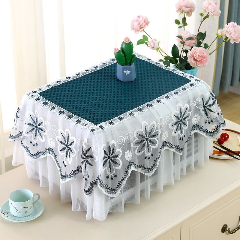 New Product#All-Inclusive Microwave Oven Dust Cover Universal Cover Towel Oil-Proof Fabric Craft Cover Cloth Nordic Electric Oven Cover Refrigerator Dustproof Cover4wu