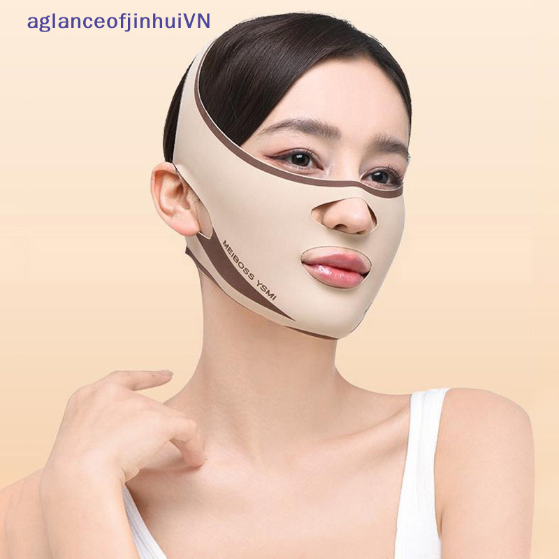 [aglanceofjinhui ] Chin Cheek Slimming V Shape V Line Lifg Mask Face Lifg Anti Wrinkle Strap Band Sleeping Mask Beauty Health [ZKM ]