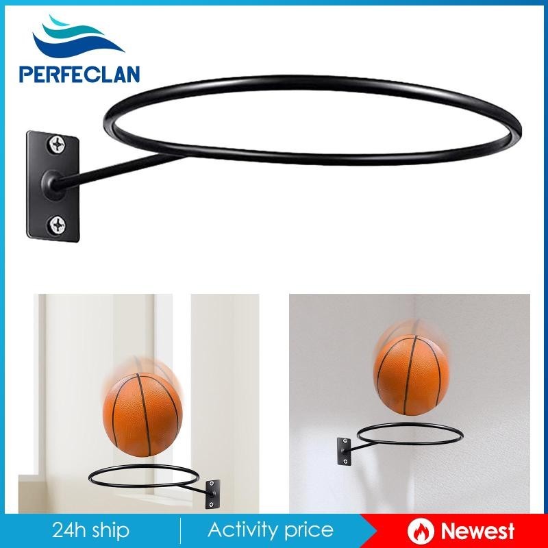 [Perfeclan ] Ball Storage Wall Mount Space Saver Ball Holder Sport Equipment Organizer