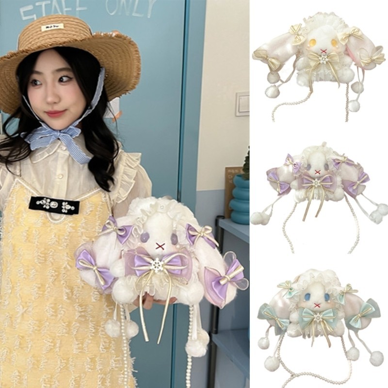 Gy Women Bag Cute Dolls Messenger Bag Shoulder Bag Rabbit Bag with Bowknot