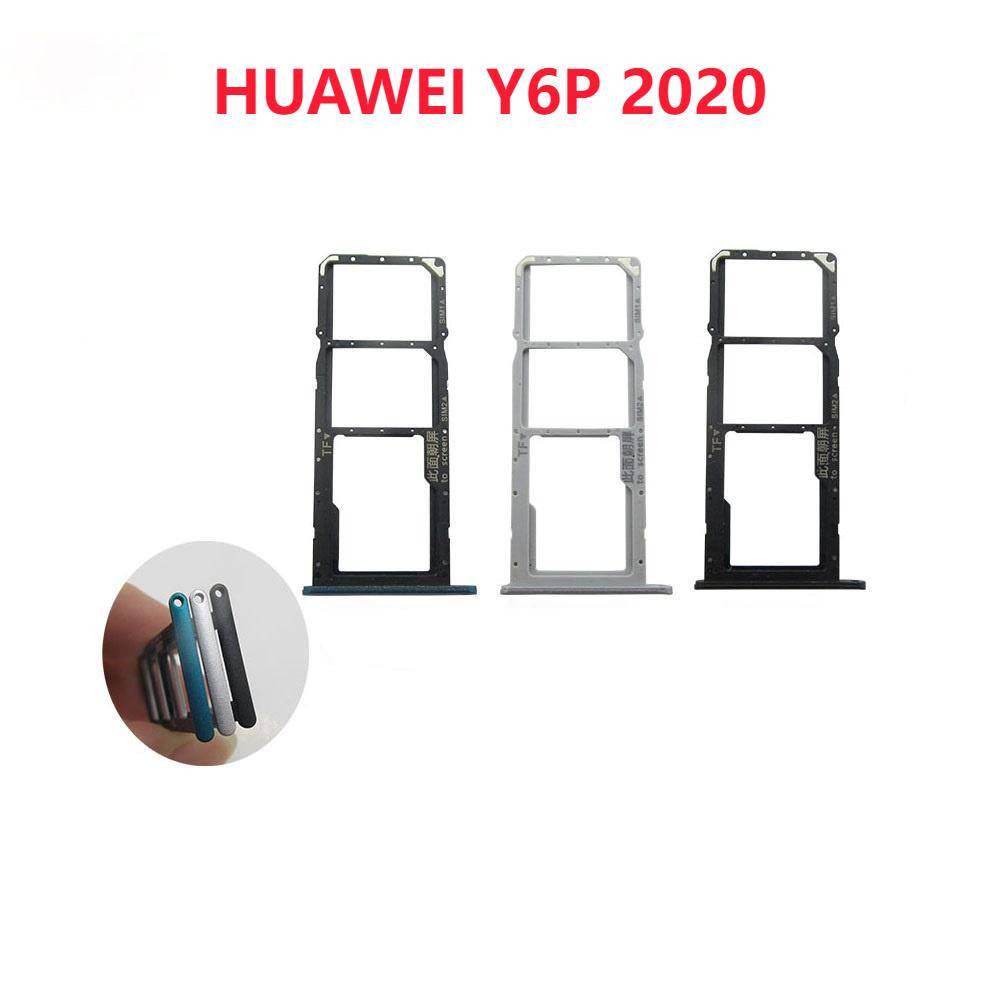 สำหรับ Huawei Y6P 2020 ซิมการ์ดและถาดใส่การ์ด SD ช่องใส่อะแดปเตอร์เปลี่ยนชิ้นส่วน