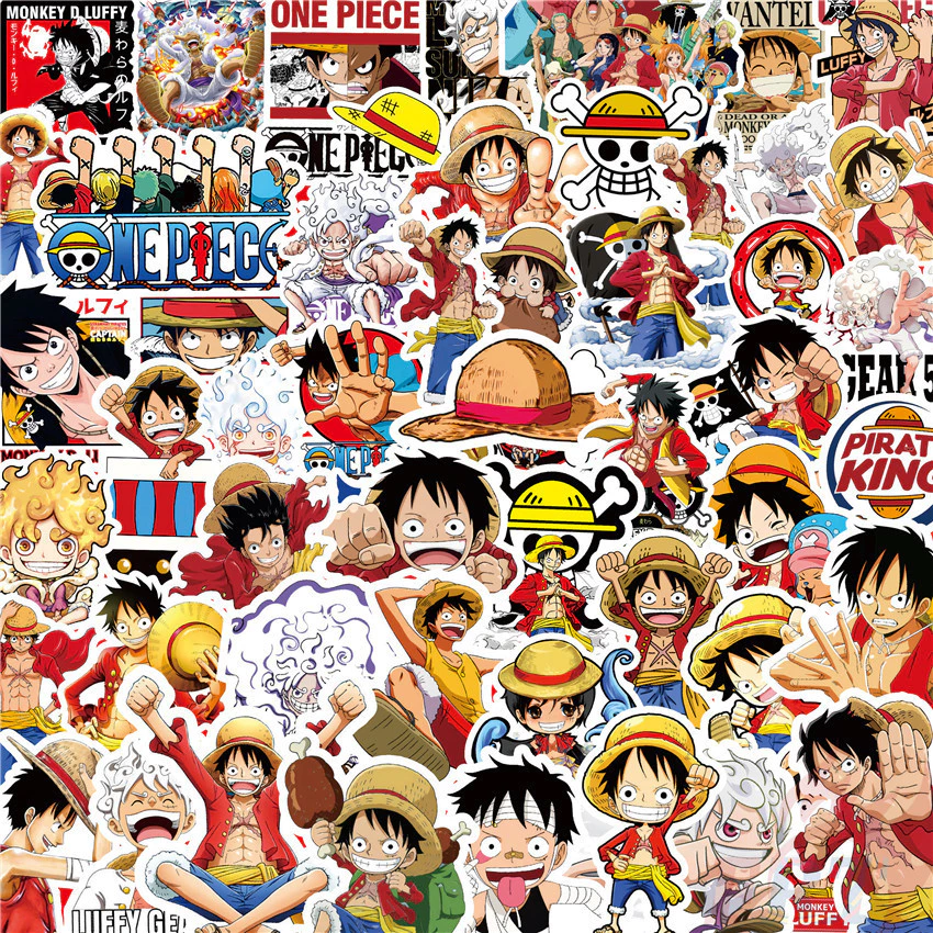 100Pcs/Set ❉ One Piece . Luffy Stickers ❉ DIY Fashion Decals Doodle Stickers