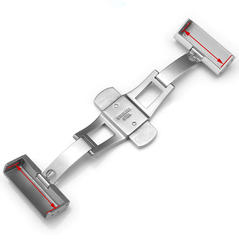 16 มม.18 มม.20 มม.22 มม.Deployment Buckle นาฬิกาสําหรับ Seiko Clasp สายเหล ็ ก Matte สแตนเลสหัวเข ็ มขัดนาฬิกาอุปกรณ ์ เสริม