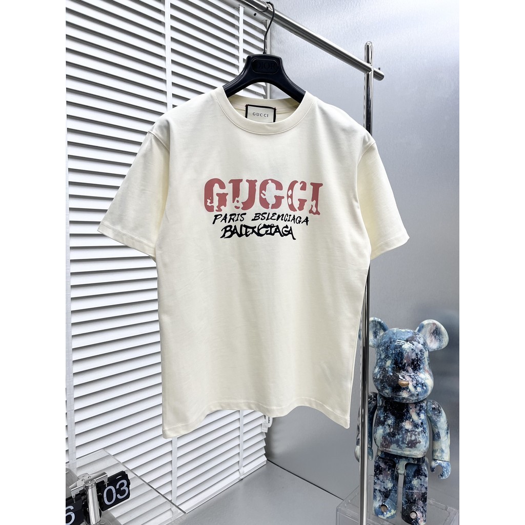 15163ใช่ เสื้อยืดแขนสั้นผ้าฝ้ายแท้แบรนด์เทรนด์สตรีทสําหรับผู้ชายและผู้หญิงเสื้อฤดูร้อนหลวมและอเนกประ