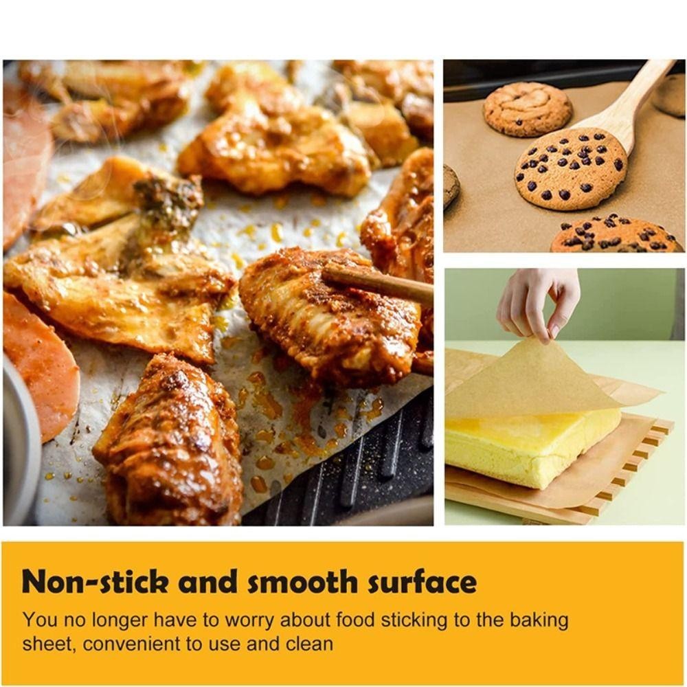 Epoch 100 ชิ้น Deli Wax Paper Sheet, Greaseproof Disposable Sanwich Wrappering Paper, Cookie Mats กระดาษห่ออาหารสีน้ําตาล - รูปที่ 7