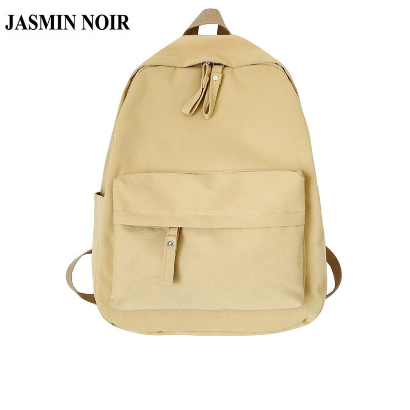 JASMIN NOIR Fashion Backpack Canvas Women Backpack Anti-theft Shoulder Bag New School Bag For Teenager Girls School Back