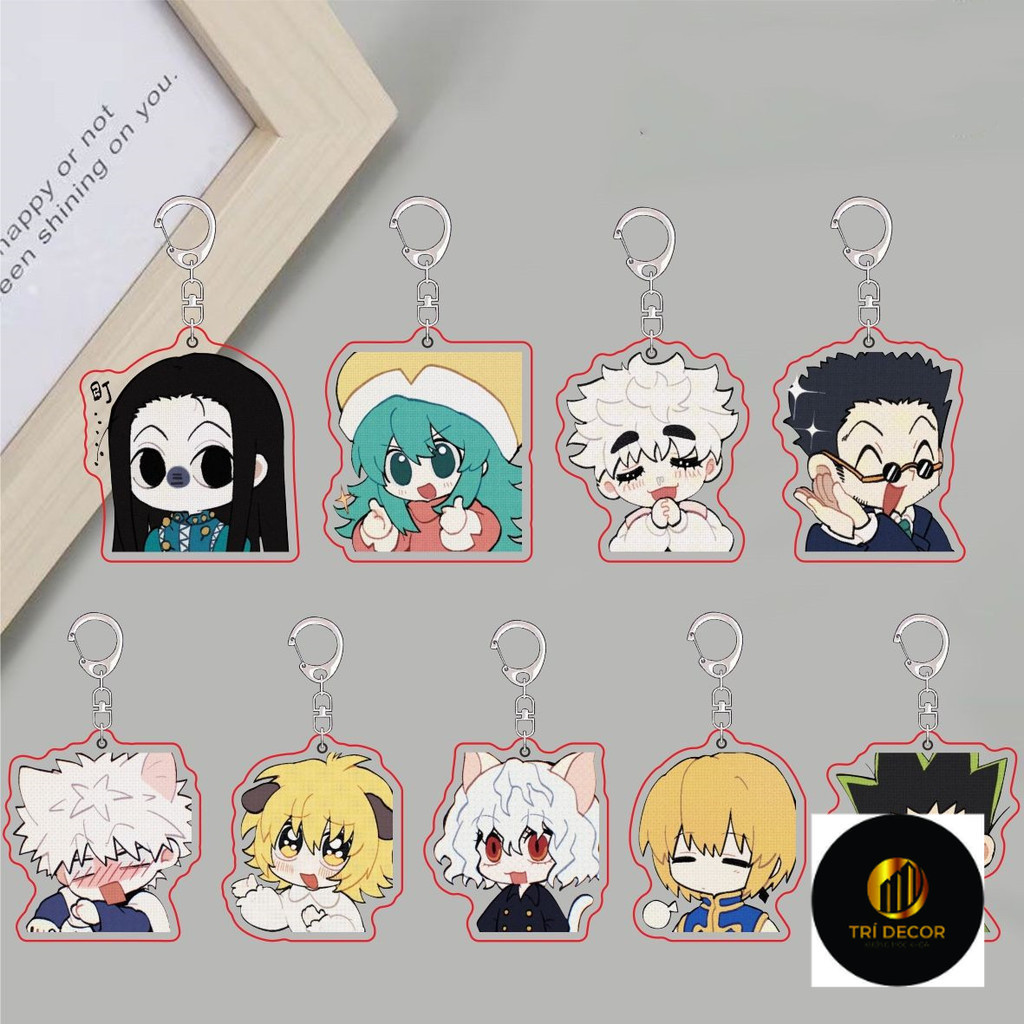 Hunter HUNTER อะนิเมะพวงกุญแจผู้หญิง Gon Freecss Killua Zoldyck อะคริลิคพวงกุญแจคนน่ารักพวงกุญแจจี้