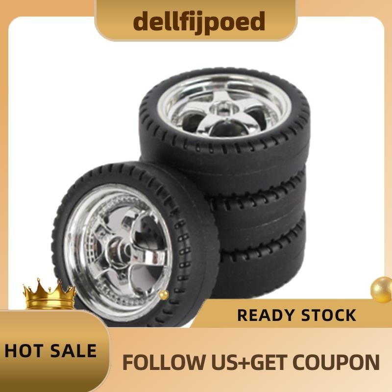 delfijpoed4 ชิ้น 33 มิลลิเมตร RC Drift ยางล้อ Hard Tyre สําหรับ LDRC AE86 A86 A86P LD1801 1/18 RC รถ