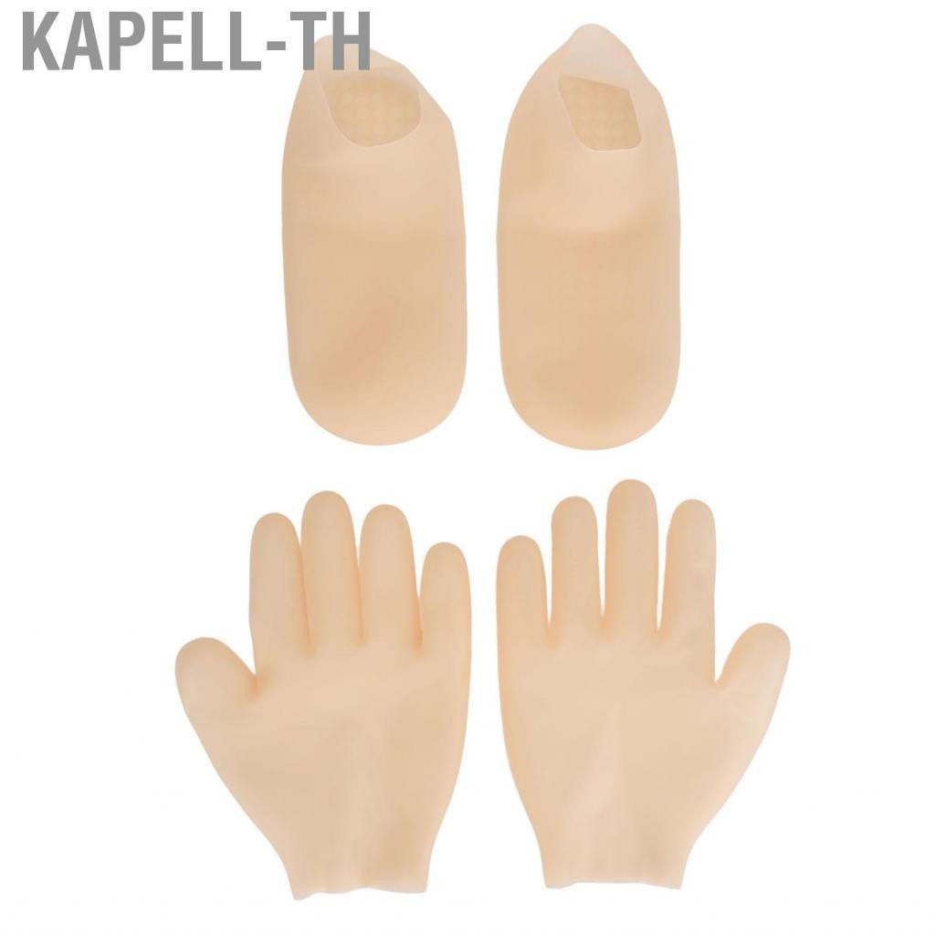 Kapell-th Gel Gloves Heel Sock  Moisturizing Socks Hydrating for Foot Care