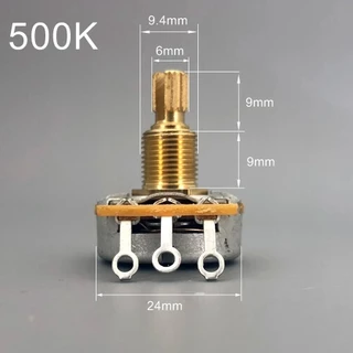Cts ของแท้ 500K 250K กีตาร์ Potentiometer หม้อแรงบิดต่ําและเสียงรบกวนต่ํารู้สึกเรียบเพลาทองเหลืองอุปกรณ์เสริมมืออาชีพ