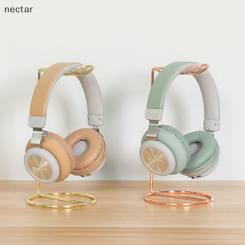 Tar 1 PC Iron Line หูฟังขาตั้งโลหะชุดหูฟัง Rack น่ารักหูฟังไร้สายผู้ถือสนับสนุน Gamer หมวกกันน็อค N