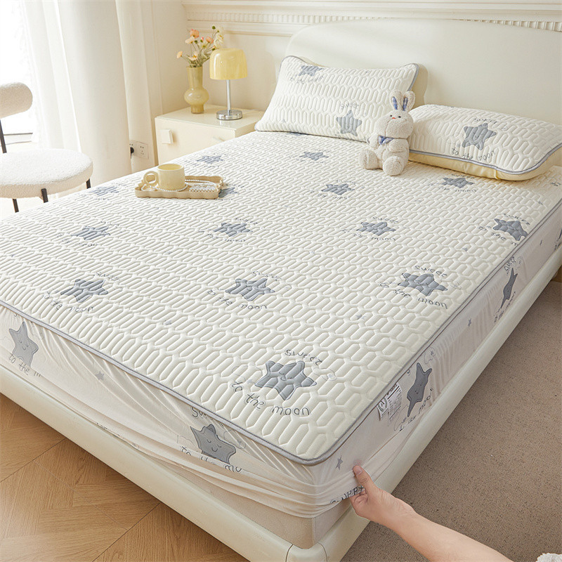 ผ้าปูที่นอนเย็น เติมน้ำยาง สไตล์เรียบง่าย 27 ตัวเลือก bedsheets เย็นและสะดวกสบาย ผ้าปูเตียง 3.5 ฟุต 5 ฟุต 6 ฟุต ผ้าปูเย็น ผ้าปูนอน ปลอกหมอน