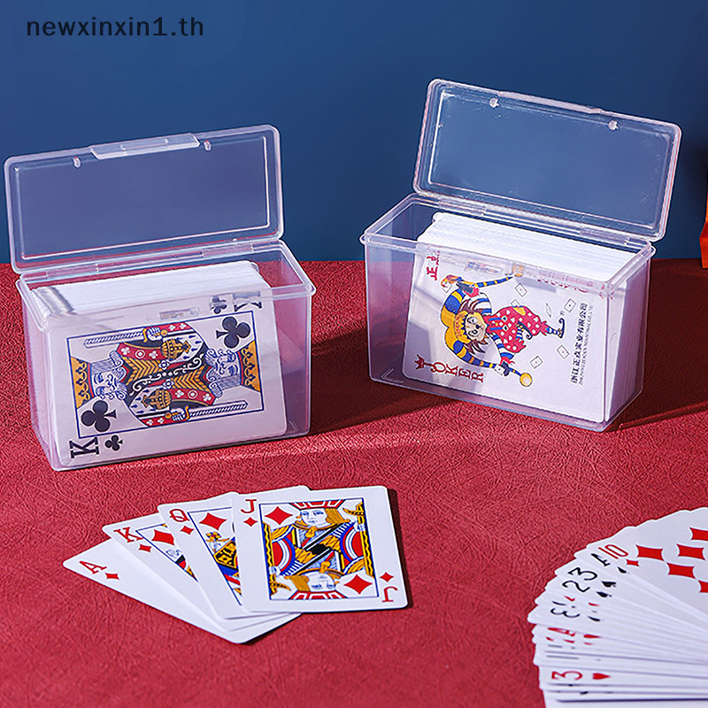 *NT* 1 PC Playing Card Case โปร่งใสเล่นกล่องการ์ดเล่น Deck Card Storage Box Card Deck Holder Trading Card Organizer {T}