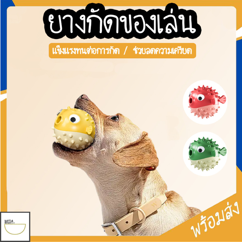 MITI4 พร้อมส่ง ยางกัดของเล่น ยางขัดฟันสุนัข แข็งแรง ช่วยทำความสะอาดฟัน เกรดคุณภาพ COD MIP01