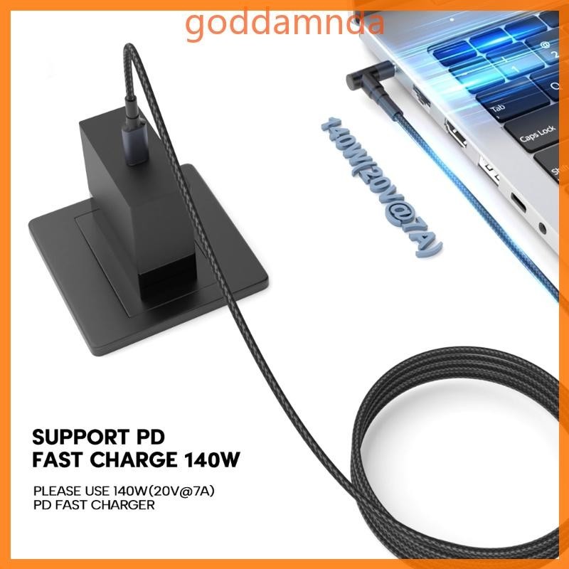 Godd สายชาร์จแล็ปท็อป USB C สายชาร์จ PD ถึง DC5 5x2 1 มม. 5 5x2 5 มม.