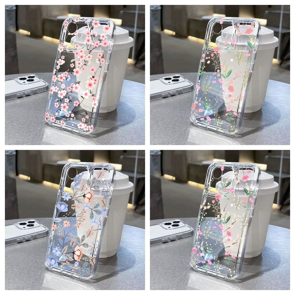 Cute Flower กรณีที่ชัดเจน for Samsung A57 A37 A27 A17 A07 S26 Ultra A56 A36 A54 A55 A53 A52 A35 A34 A22 A14 A13 S24