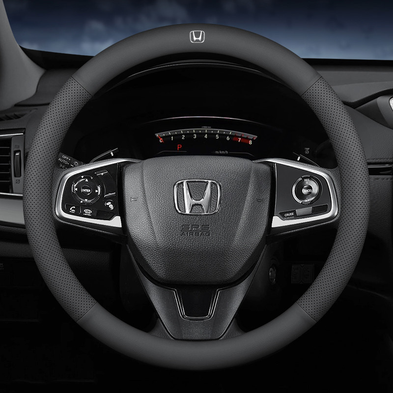 Honda Jazz City Civic Accord BRV HRV CRV Odyssey Vezel fit ตกแต ่ งหนังพวงมาลัยพวงมาลัยป ้ องกันรถ accessorie