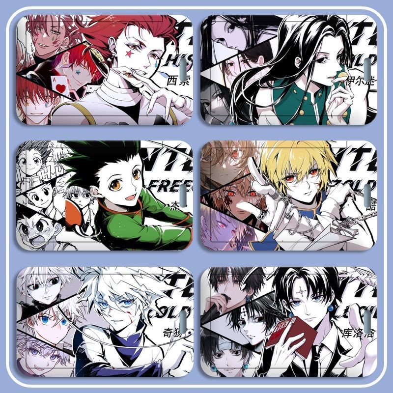 Anime HUNTER x HUNTER สินค้าผู้ถือบัตรนักเรียนโรงเรียนบัตรอาหารบัตรควบคุมการเข้าถึง ID ป้องกันชายหญิงชื่อแท็ก