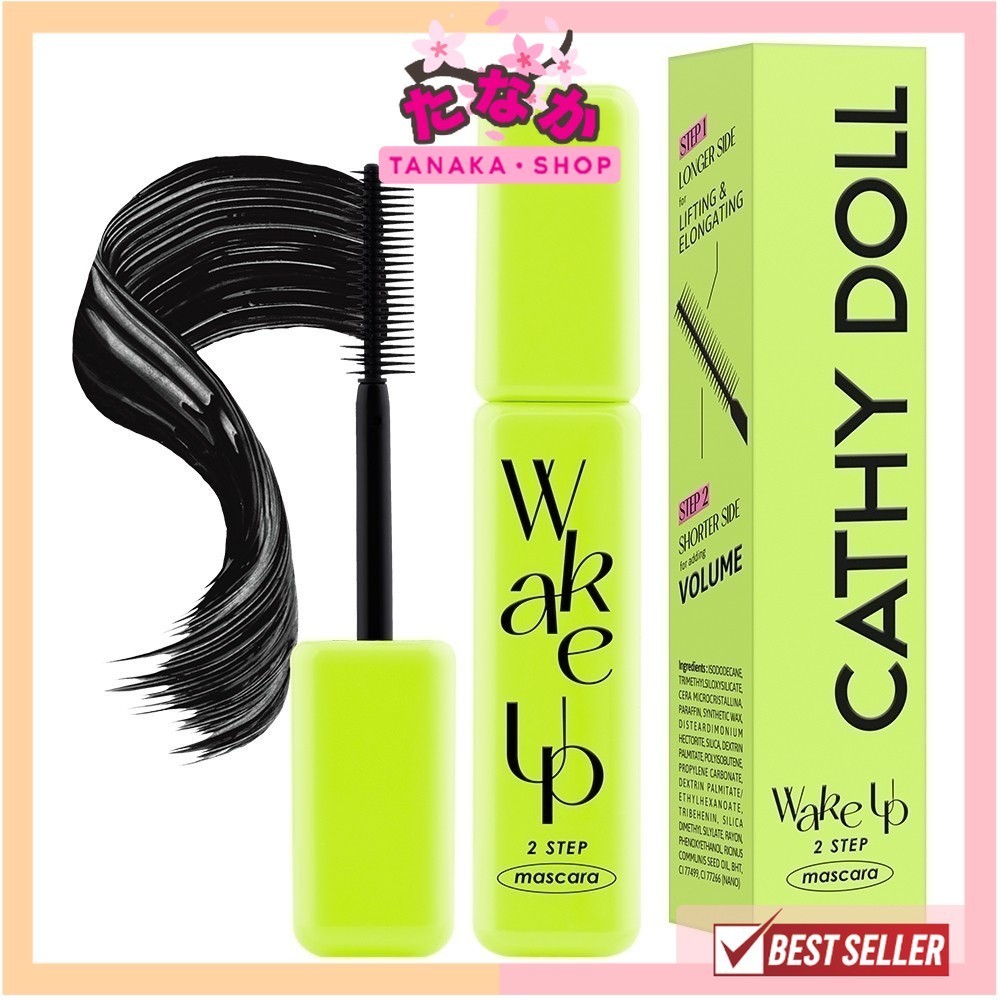 แท้/ถูกที่สุด/ไลฟ์ทุกวัน Cathy Doll Wake Up 2 Step Mascara 5.5g มาสคาร่าปัดขนตา.