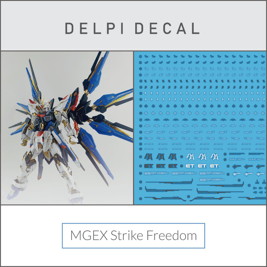 Delpi Water Decal (ดีคอลน้ำ) MGEX Strike Freedom Gundam