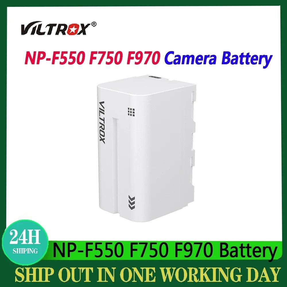 IN สต็อกviltrox NP-F550 NP-F750 NP-F970 เครื่องชาร์จแบตเตอรี่กล้องความจุสูง Dual Fast Charging Battery