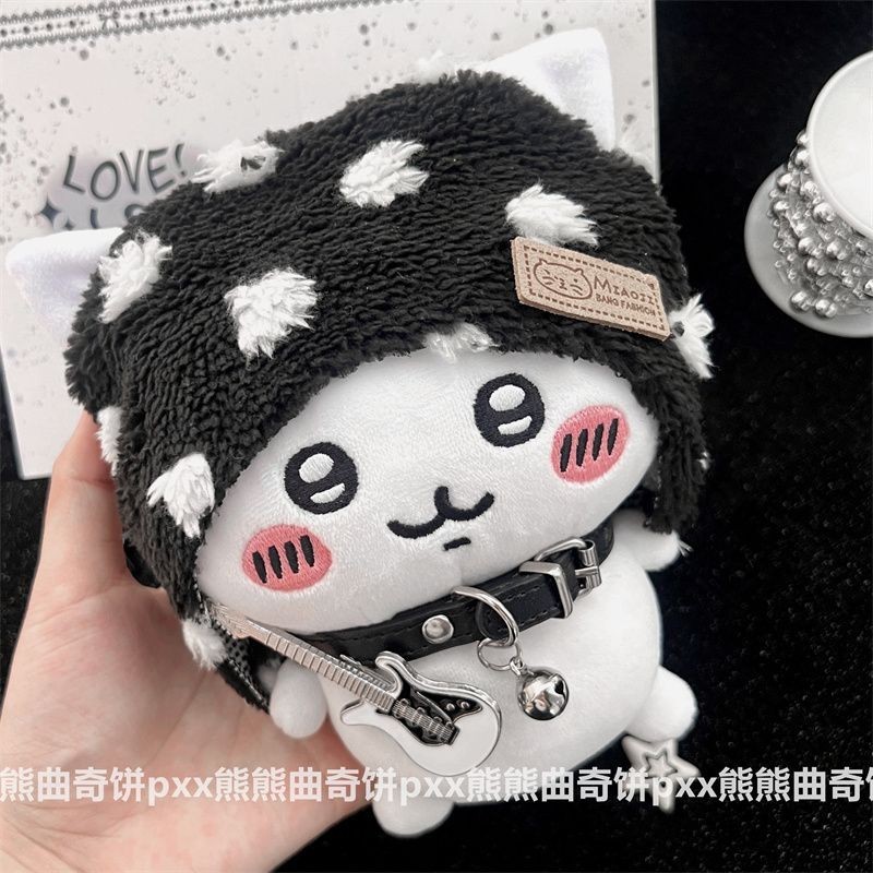 ชุดหมวกหูแมว Abi มูลค่าสูงปลอกคอเด็กสายคล้องคอวัฒนธรรมย่อยกีตาร์ไฟฟ้าพังก์ร็อกเสื้อผ้าเด็กเท่ๆ