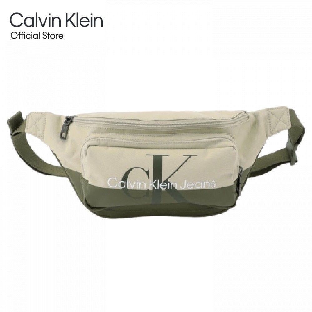 CALVIN KLEIN กระเป๋าคาดอกผู้ชาย ทรง Sling รุ่น HH3212 275 - สีครีม