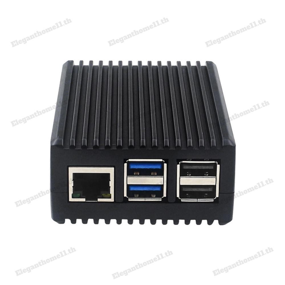 สําหรับเคส Raspberry Pi 5 Heavy Duty ติดตั ้ งง ่ ายเคสโลหะระบายความร ้ อนแบบพาสซีฟ