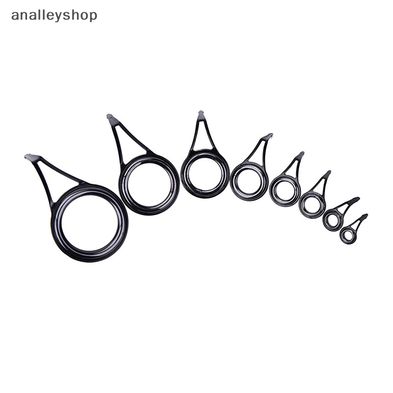 [Analleyshop ] 8 ชิ ้ น 8 ขนาด Fishing Rod Guide Tip Top Ring Circle Pole Repair KitFishing [th ]