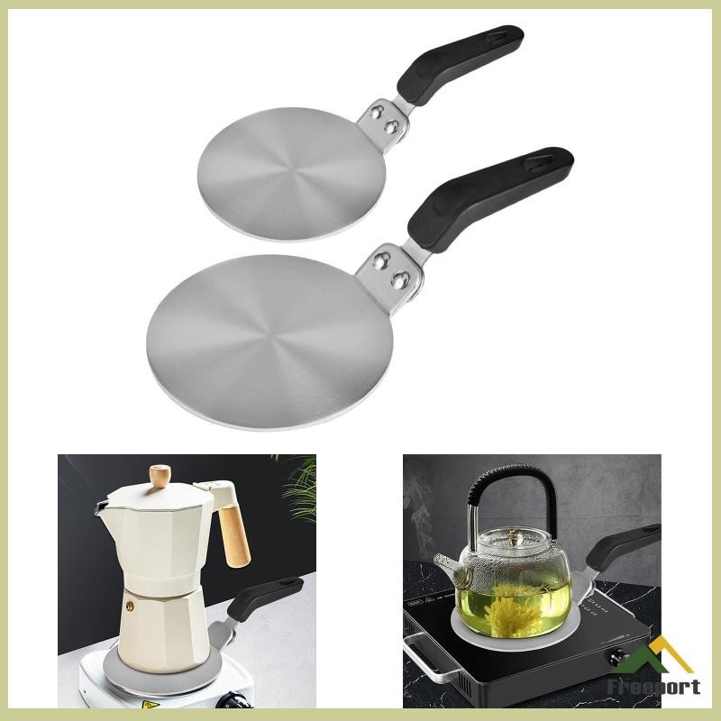 [จัดส่งในพื้นที่]แผ ่ นความร ้ อนเตาแก ๊ ส Ergonomic Handle Induction Adapter Plate สําหรับ