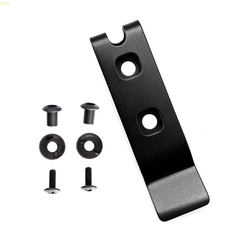 Infi สแตนเลส Scabbard คลิปหลัง Mini เข ็ มขัด Holster Sheath พกพาคลิปเอวคลิป Grip Hook