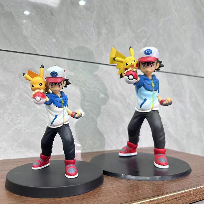 Pokémon Pokémon Figure Xiaozhi Pikachu Series รูปเครื ่ องประดับ