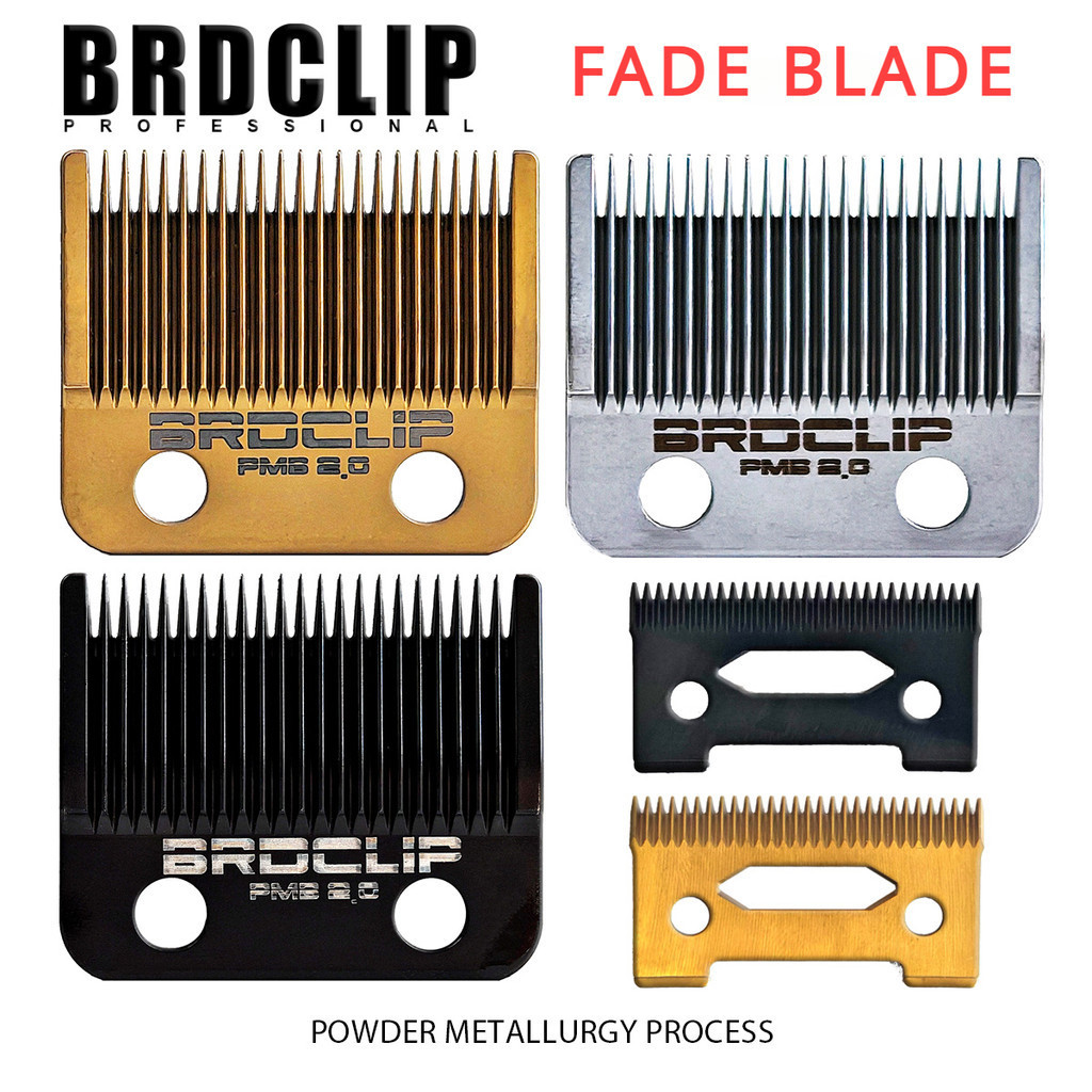 BRDCLIP FADE ใบมีดเปลี่ยนหัวเครื่องตัดสําหรับ 2020C Madeshow M10 M5 ผม Clipper ไทเทเนียมชุบเซรามิคใบมีด