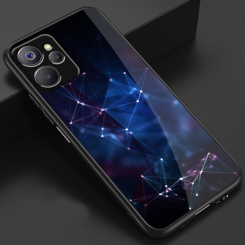 เคสกระจก OPPO realme 10 5g / realme 10t 5g / realme 9i 5g เคสกระจกนิรภัยฮาร์ดฝาหลังขอบซิลิคอนอ่อน ราคา ถูกที่สุด ดีลบีเคเค แกลเลอรีภาพที่ 4