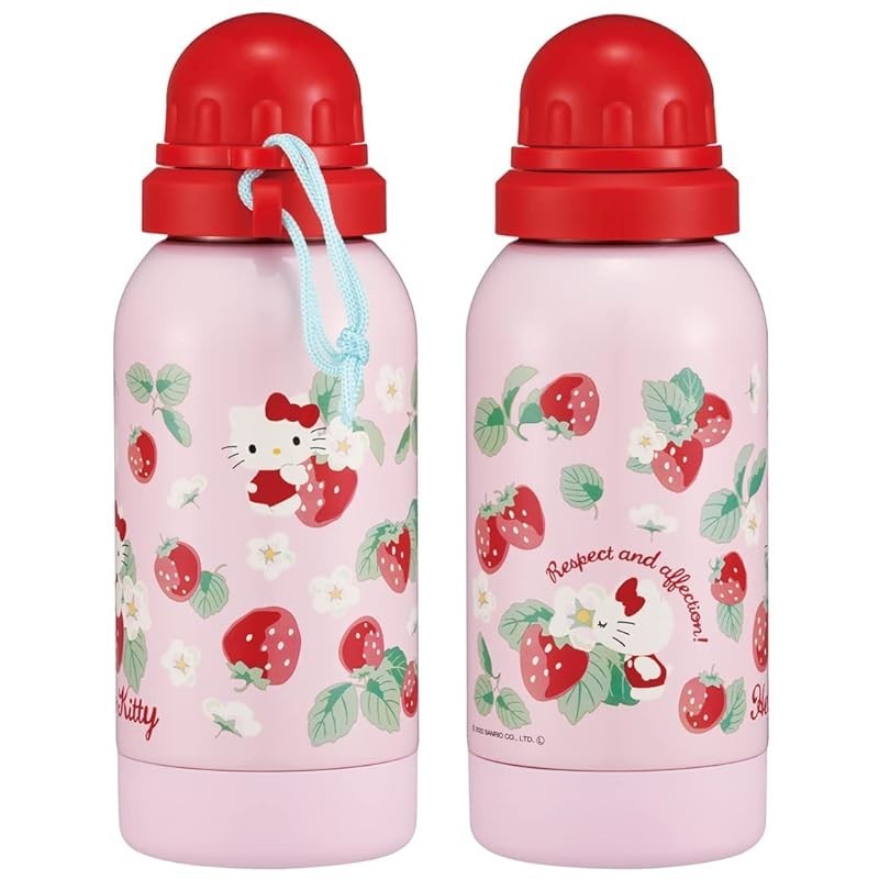 [Direct from Japan]Skater Stainless Bottle 580ml Hello Kitty Flower Language Sanrio SSSC6-A, one-layered, for normal temperature, for healthy drinks.